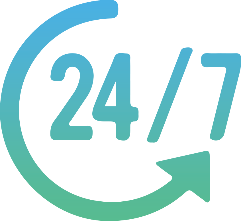 Support Staff is available 7 days a week